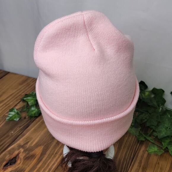 Unknown Brand. Pink Beanie. Adorable. OSFA. EUC - Picture 3 of 4